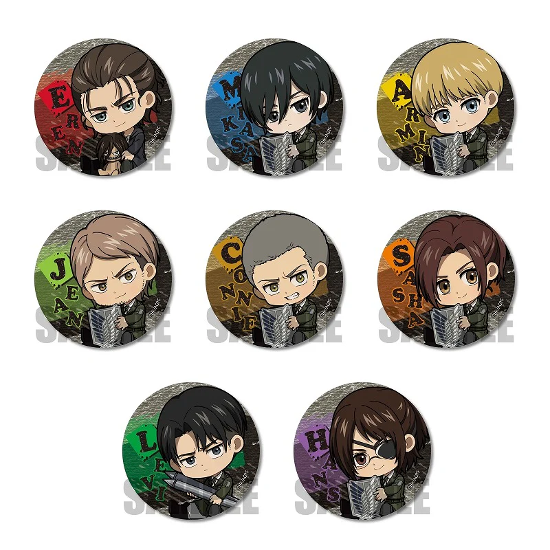 [Attack on Titan] Trading Can Badge / Gyugyutto (Blind Box -Single)