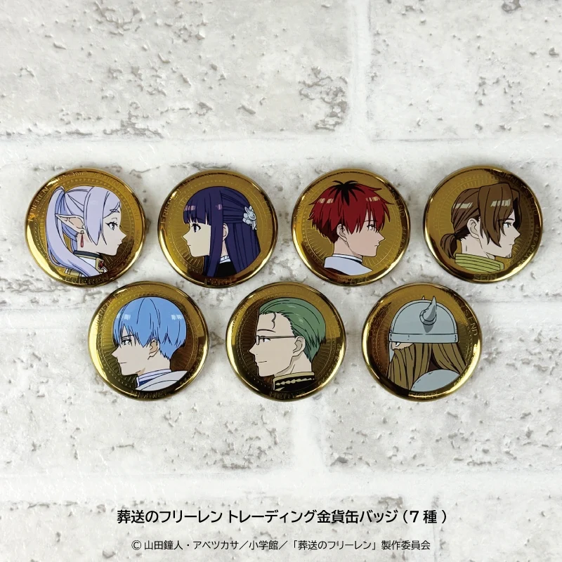 (Goods - Badge) Frieren: Beyond Journey's End Trading Gold Coin Button Badge (7 Types)(Blind Box -Single)