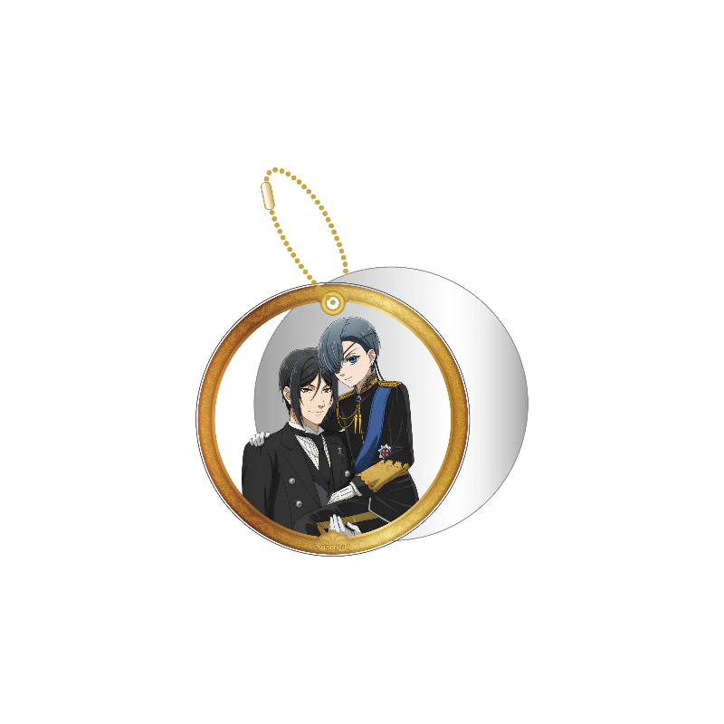 (Goods - Mirror) TV Anime Black Butler: Emerald Witch Arc Slide Mirror Charm Sebastian Michaelis ＆ Ciel Phantomhive