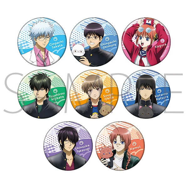 (Goods - Badge) Class 3-Z GINPACHI SENSEI withCAT Chara Badge Collection (Blind Box -Single) - Image 2