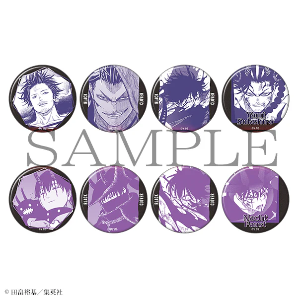 (Goods - Badge) Black Clover Favorite Character Badge Collection Yami & Nacht (Blind Box -Single)