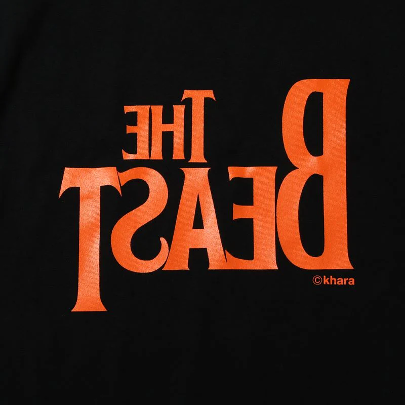 [Evangelion] RADIO EVA THE BEAST T-Shirt BLACK x ORANGE - Image 6