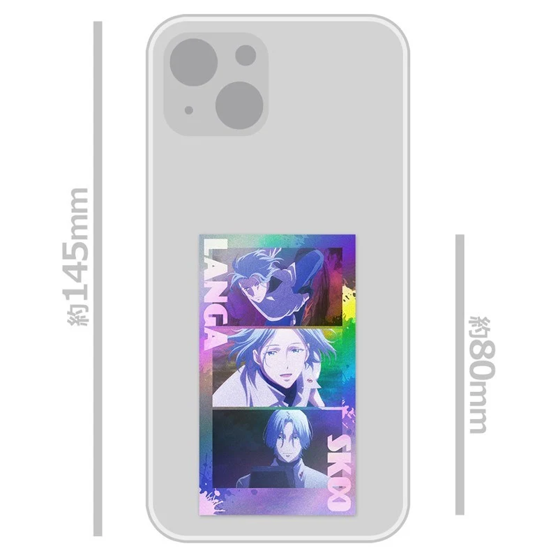 (Goods - Sticker) SK8 the Infinity Thumbnail Sparkle Sticker Set Langa Hasegawa - Image 3
