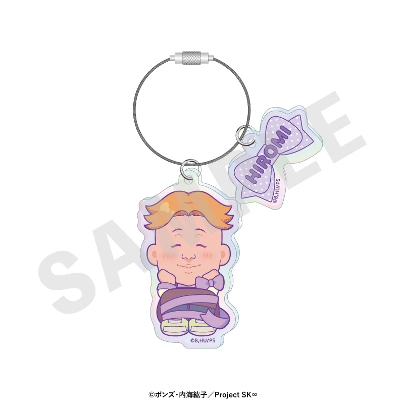 (Goods - Keychain) Original TV Anime - SK8 the Infinity Chibi Ribbon Series Iridescent Acrylic Keychain (Hiromi)