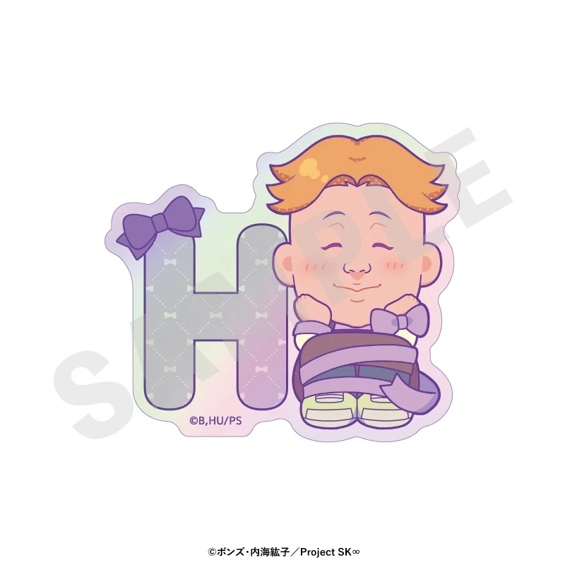 (Goods - Sticker) Original TV Anime - SK8 the Infinity Chibi Ribbon Series Trading Iridescent Sticker (8 Types Total)(Blind Box -Single) - Image 5